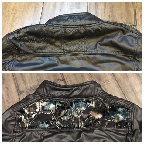 how to fix faux leather peeling clothing